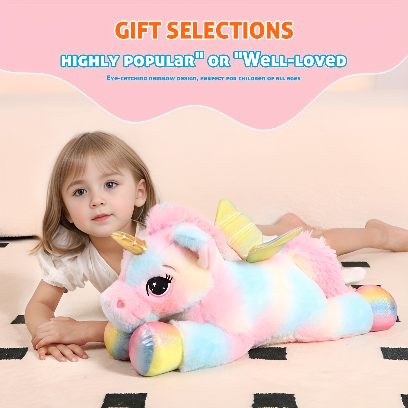 Rainbow Unicorn Plush Toy