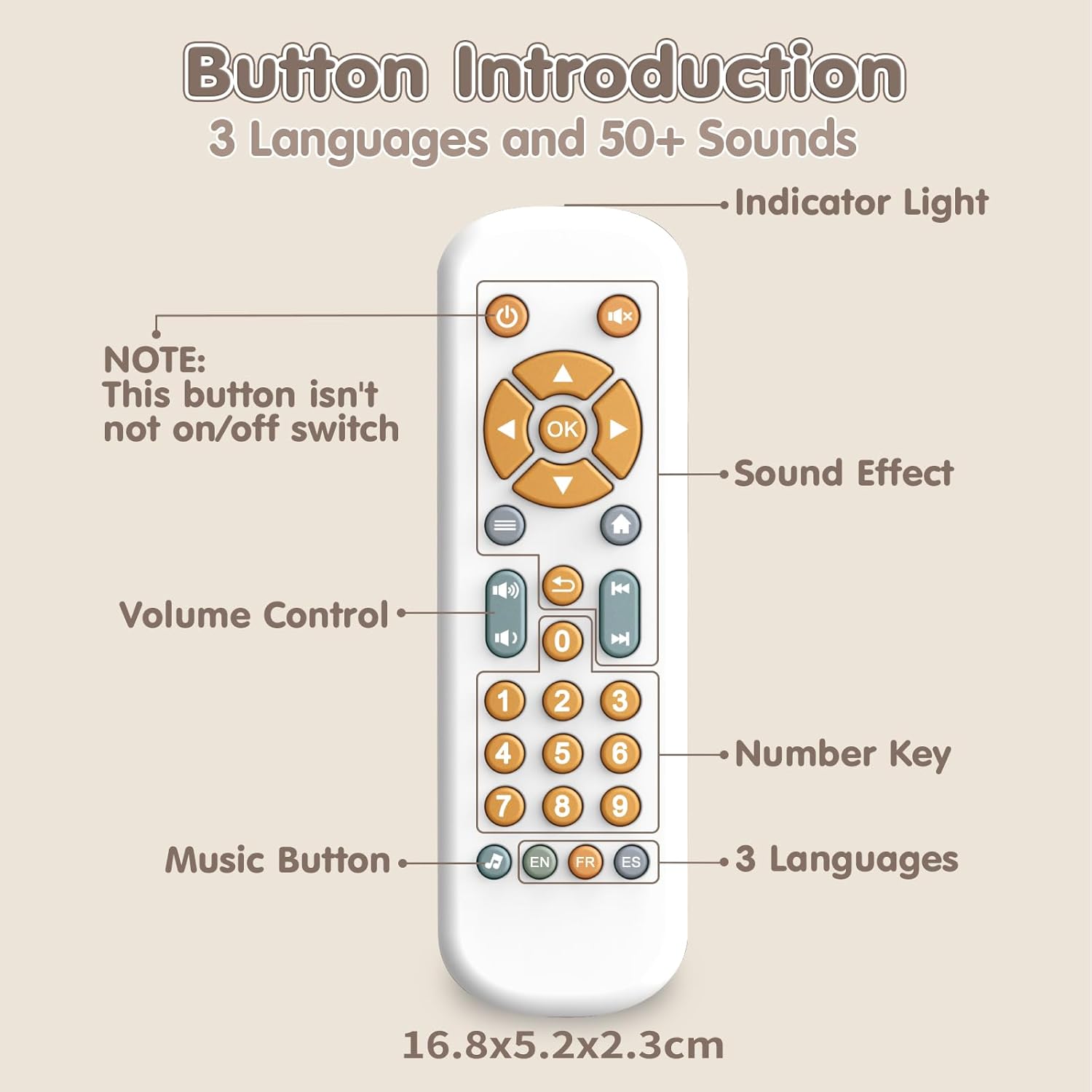 Baby TV Remote Control Toy Soft Silicone Teether Early Educational Learning