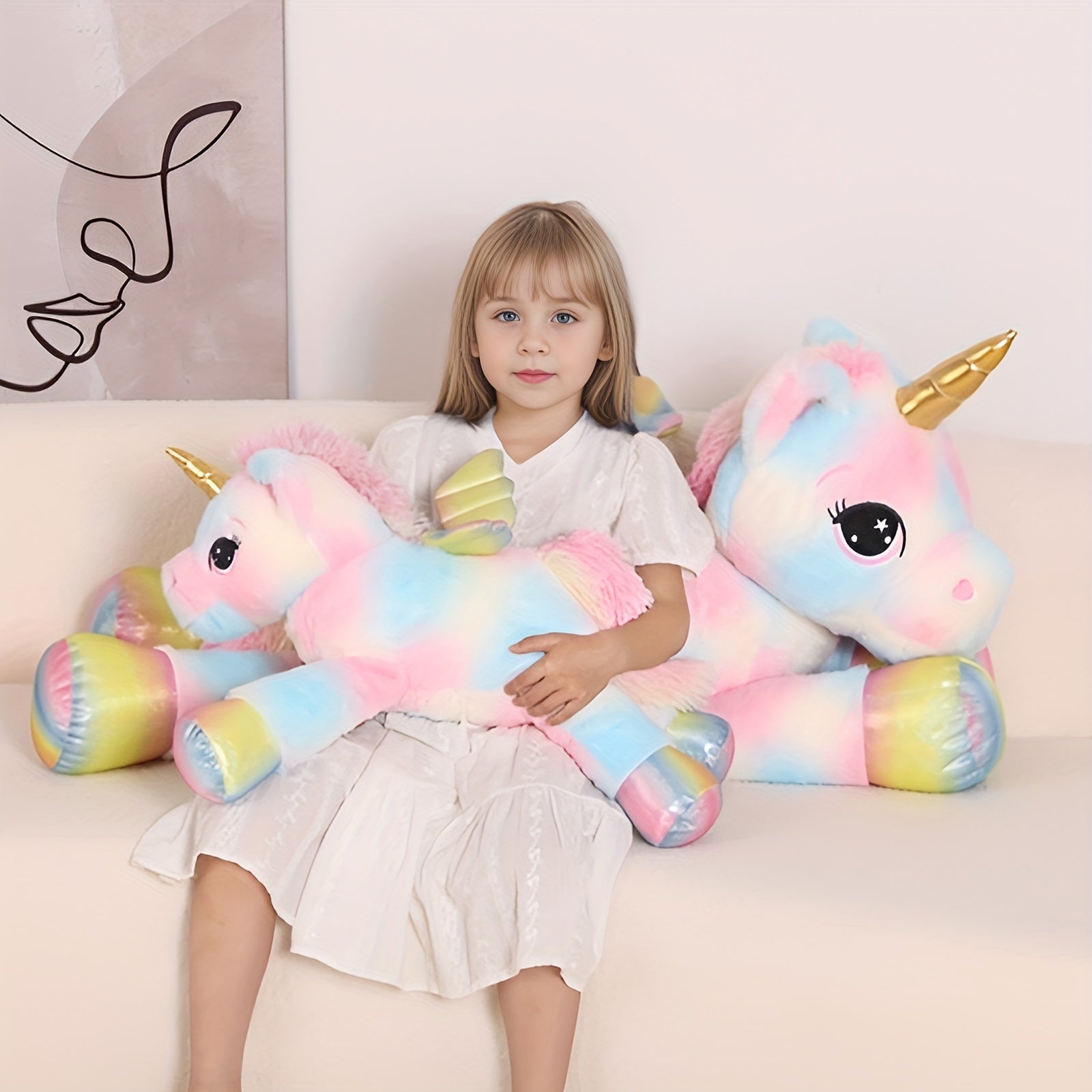 Rainbow Unicorn Plush Toy