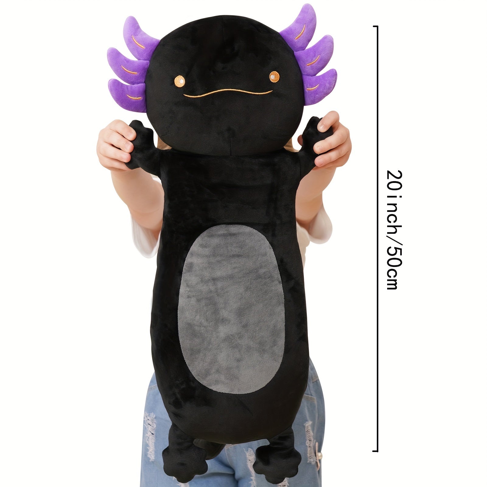Giant Black Axolotl Plush Toy