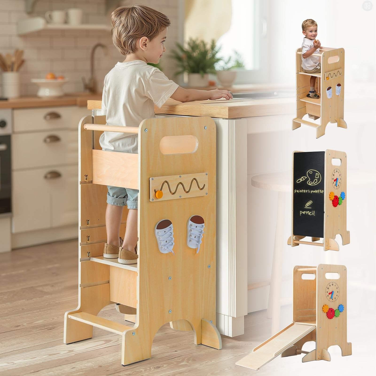 Toddler Learning Stool Assistant Tower