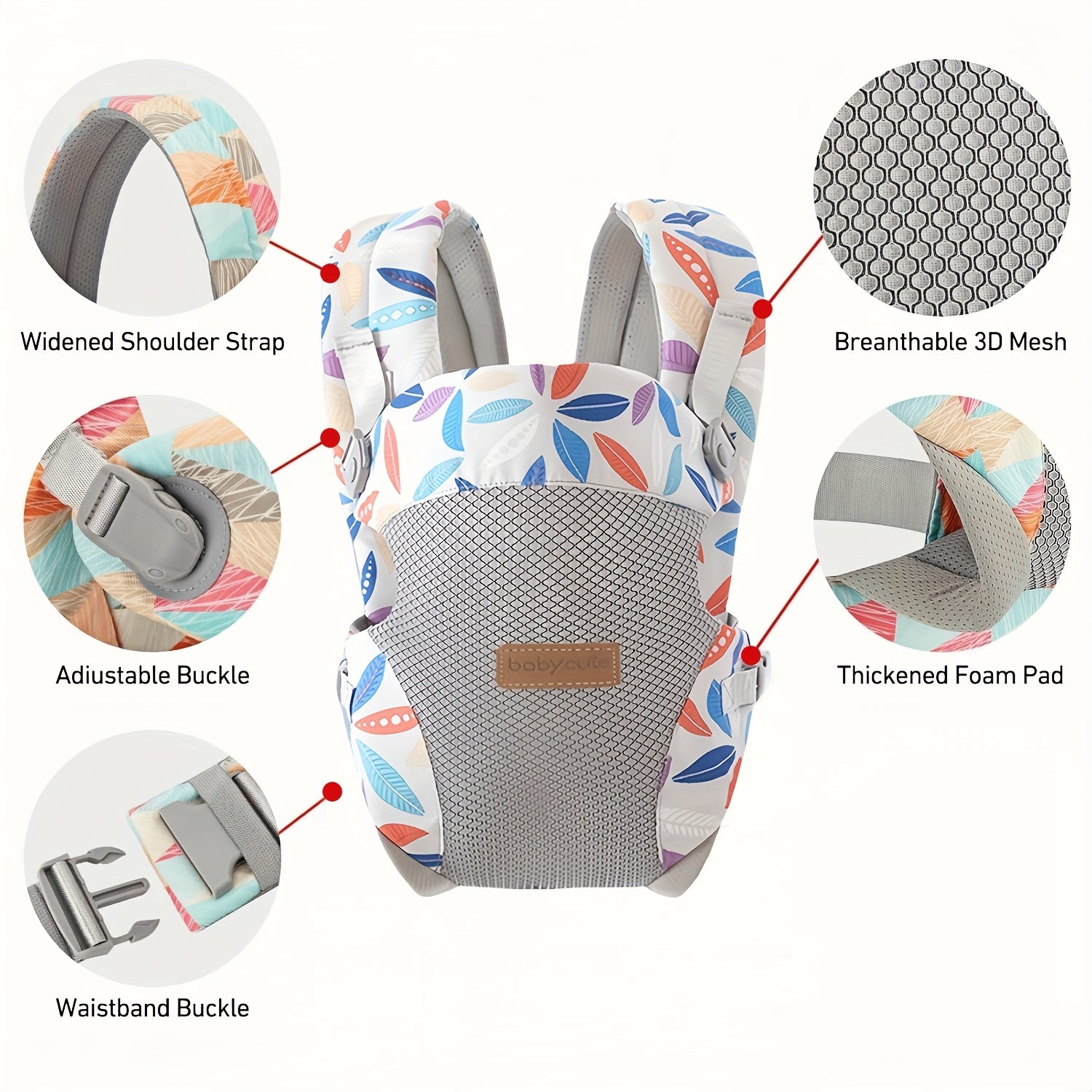 Baby Carrier Breathable Ergonomic for 3-36 months