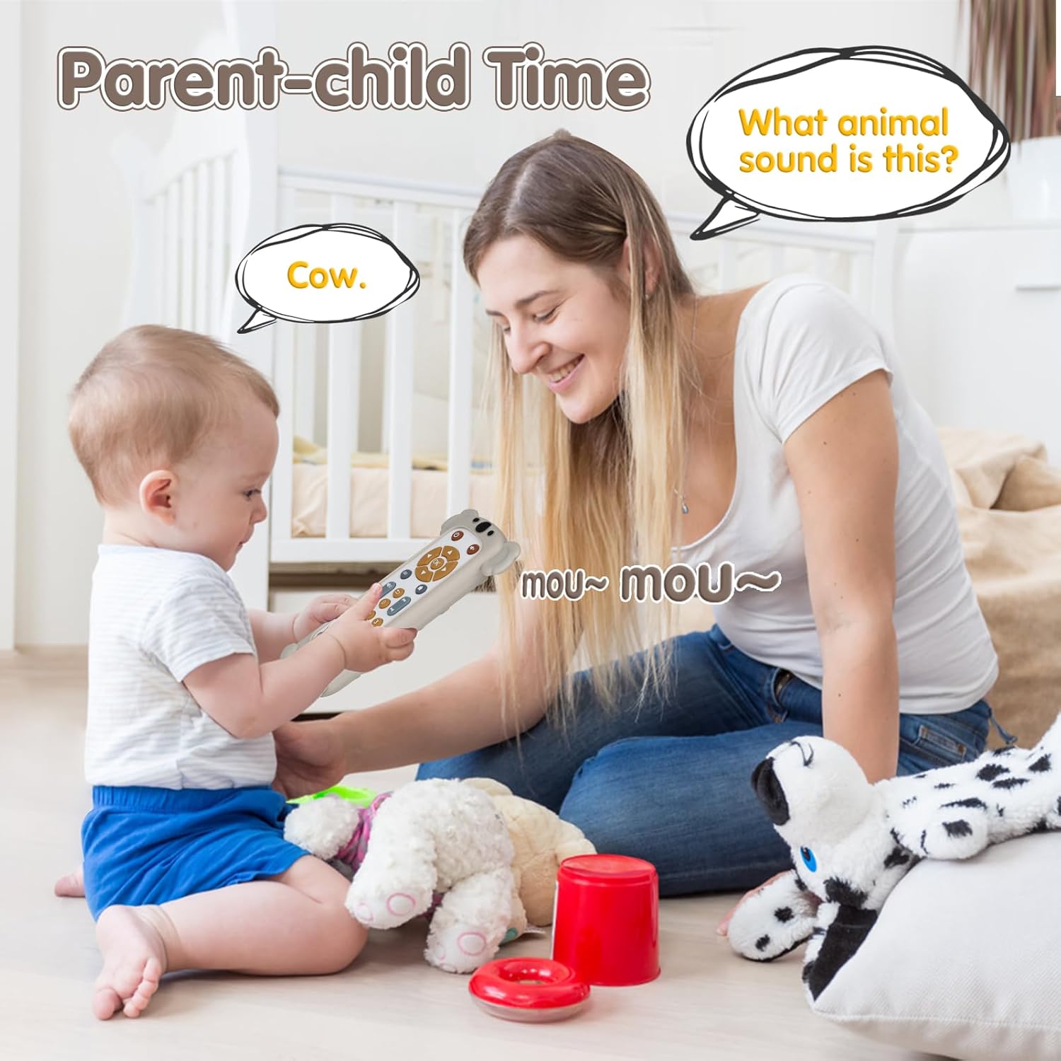 Baby TV Remote Control Toy Soft Silicone Teether Early Educational Learning