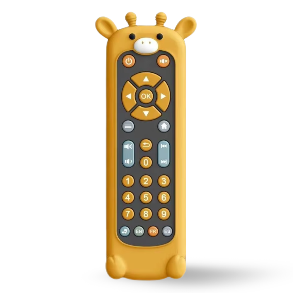 Baby TV Remote Control Toy Soft Silicone Teether Early Educational Learning