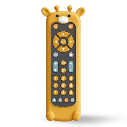 Baby TV Remote Control Toy Soft Silicone Teether Early Educational Learning