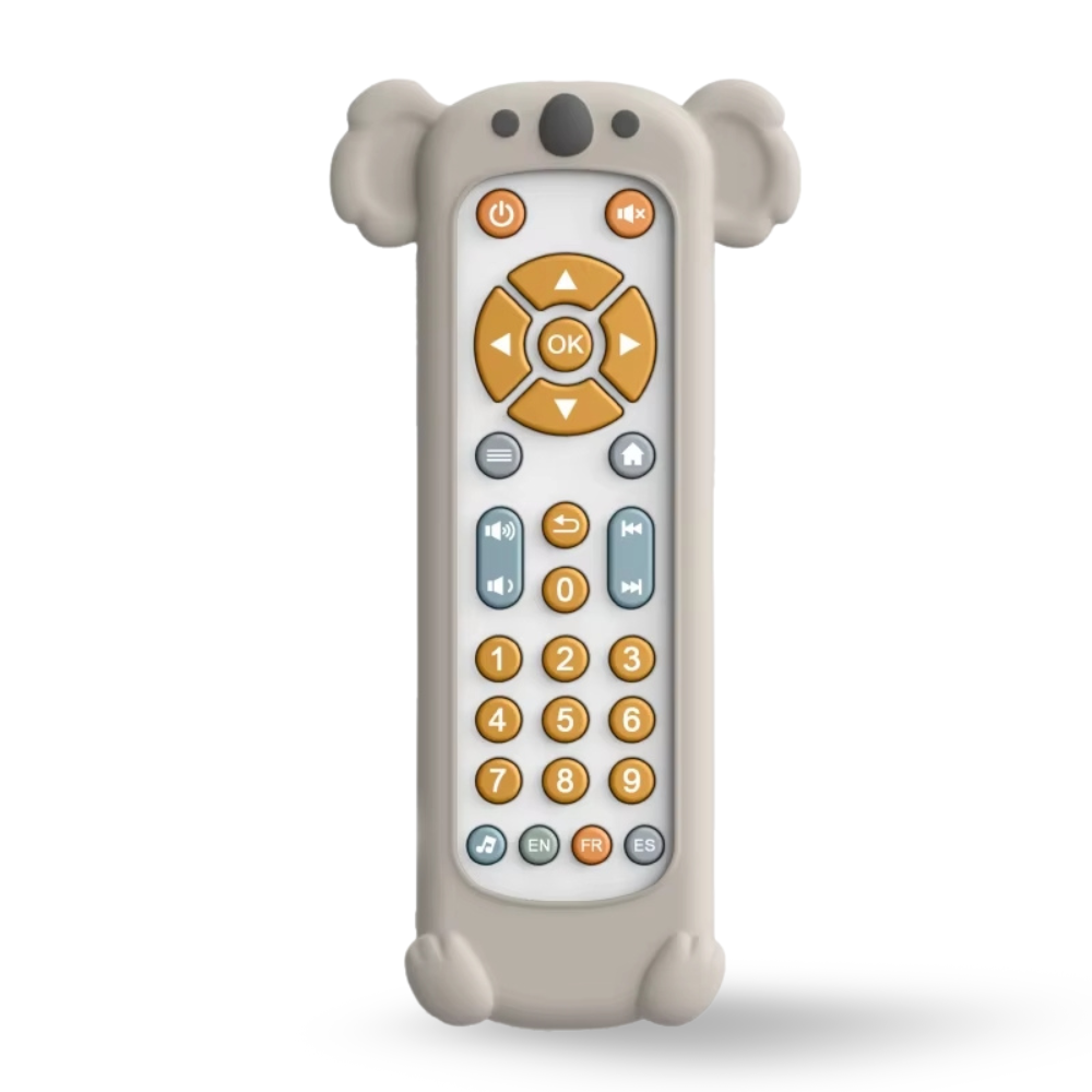 Baby TV Remote Control Toy Soft Silicone Teether Early Educational Learning