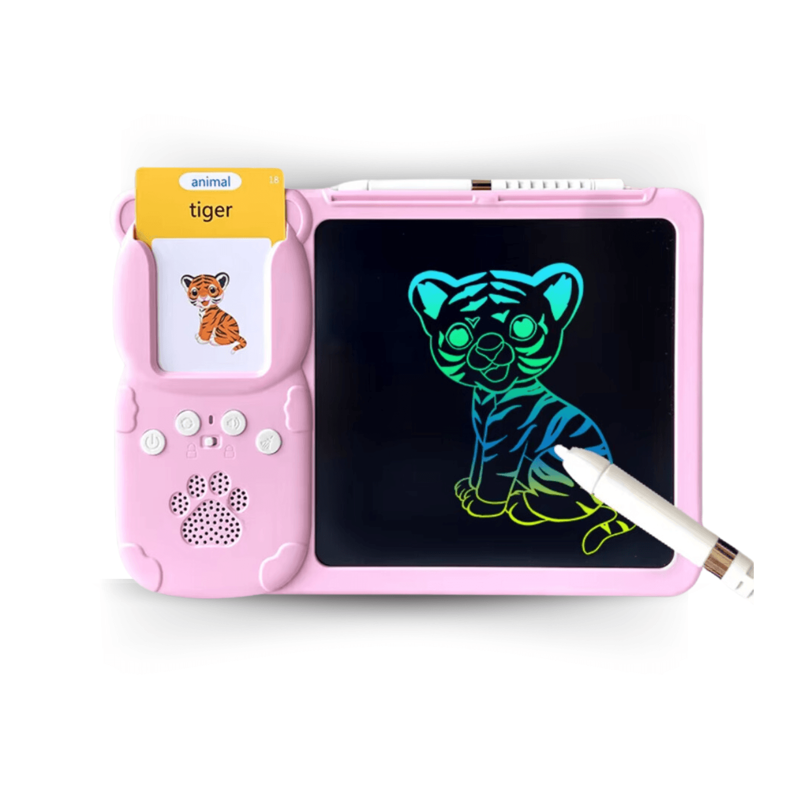 2 in 1 Interactive Talking Writing Flash Cards Board Pad Toy Education