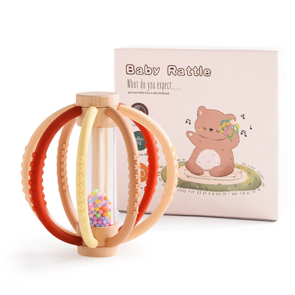 Baby Rattle Silicone Teether Montessori Sensory Toys