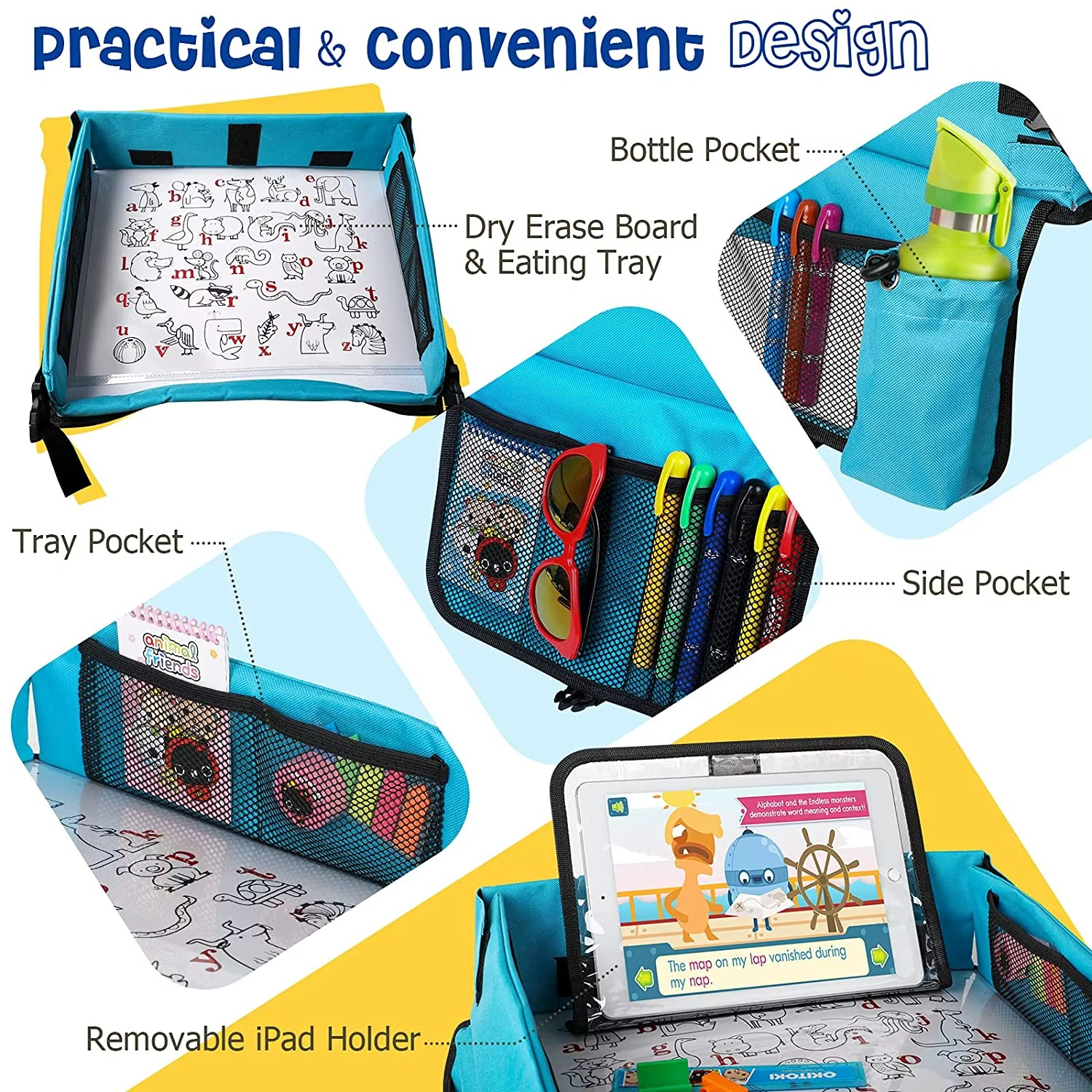 Kids Car Seat Travel Tray