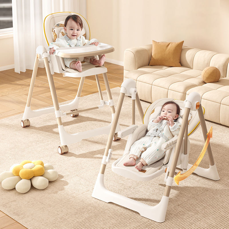 Luxurious Baby High Chair Foldable Swing Seat