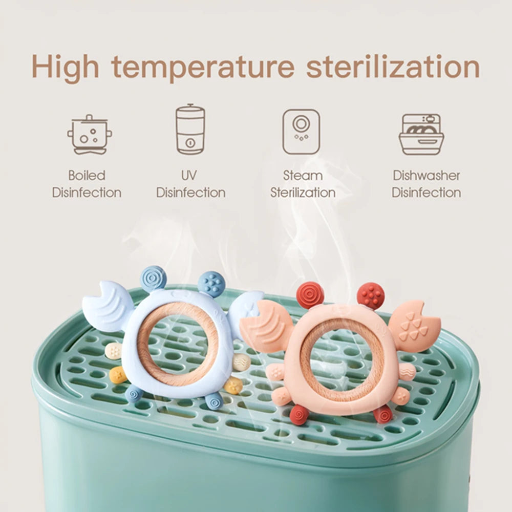 Silicone Teether Grab Toys Food Grade Silicone