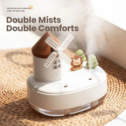 Windmill Air Humidifier LED Light Music Diffuser Box