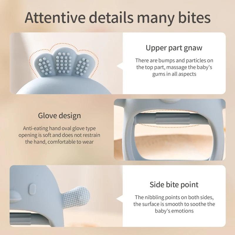 Baby Teether Chicken Silicone Anti-Eating Gloves