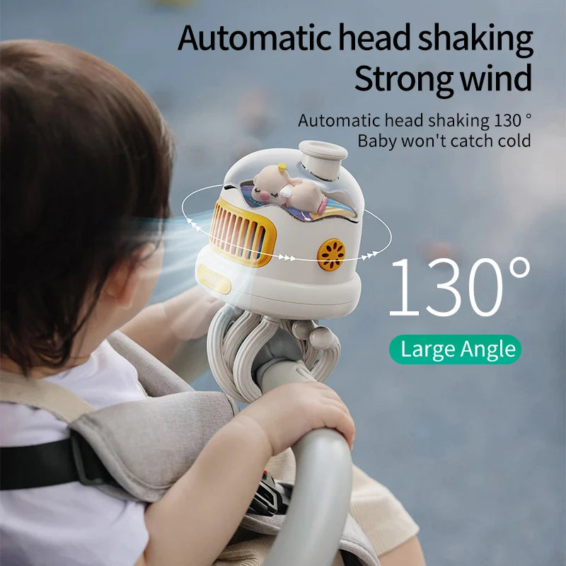 Baby Cute Stroller Fan Octopus