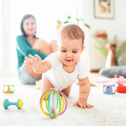 Baby Rattle Silicone Teether Montessori Sensory Toys