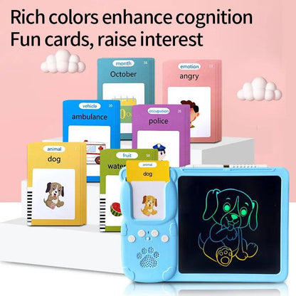 2 in 1 Interactive Talking Writing Flash Cards Board Pad Toy Education
