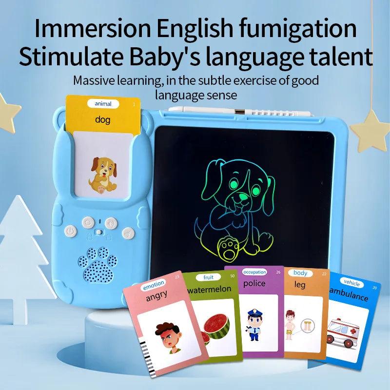 2 in 1 Interactive Talking Writing Flash Cards Board Pad Toy Education