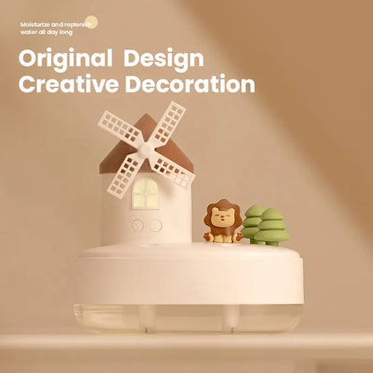 Windmill Air Humidifier LED Light Music Diffuser Box