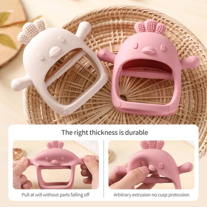 Baby Teether Chicken Silicone Anti-Eating Gloves