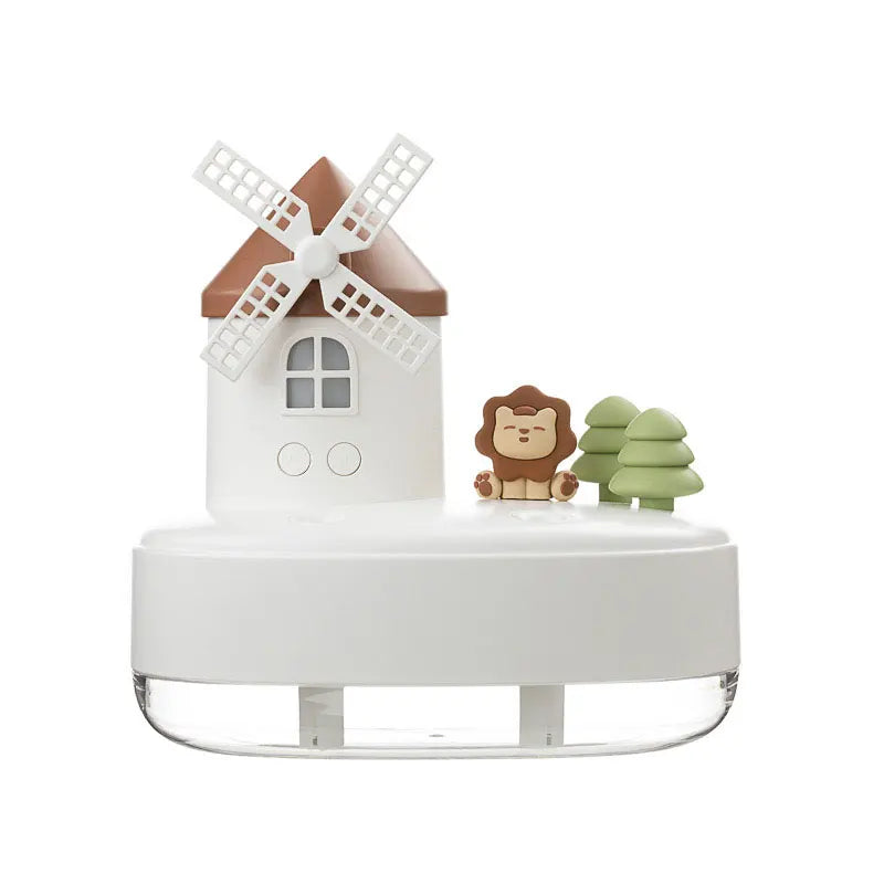 Windmill Air Humidifier LED Light Music Diffuser Box