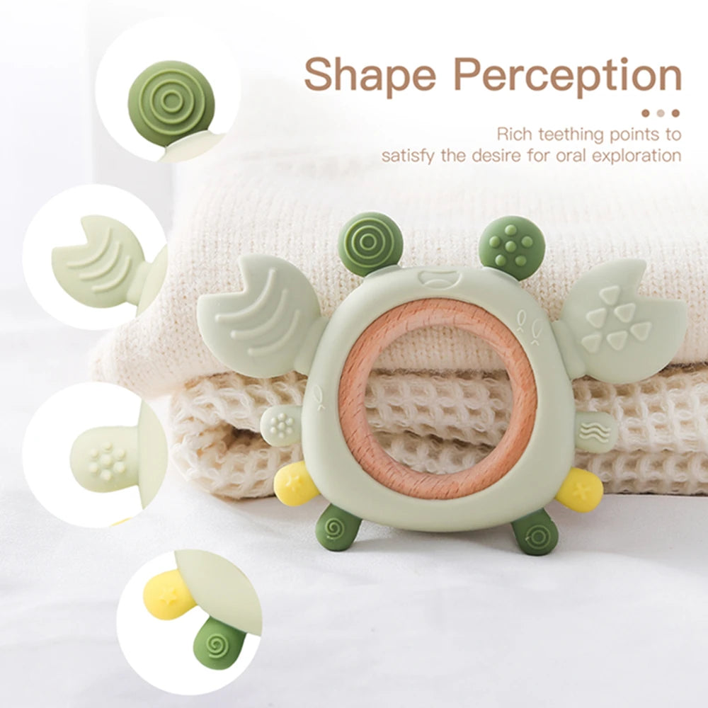 Silicone Teether Grab Toys Food Grade Silicone