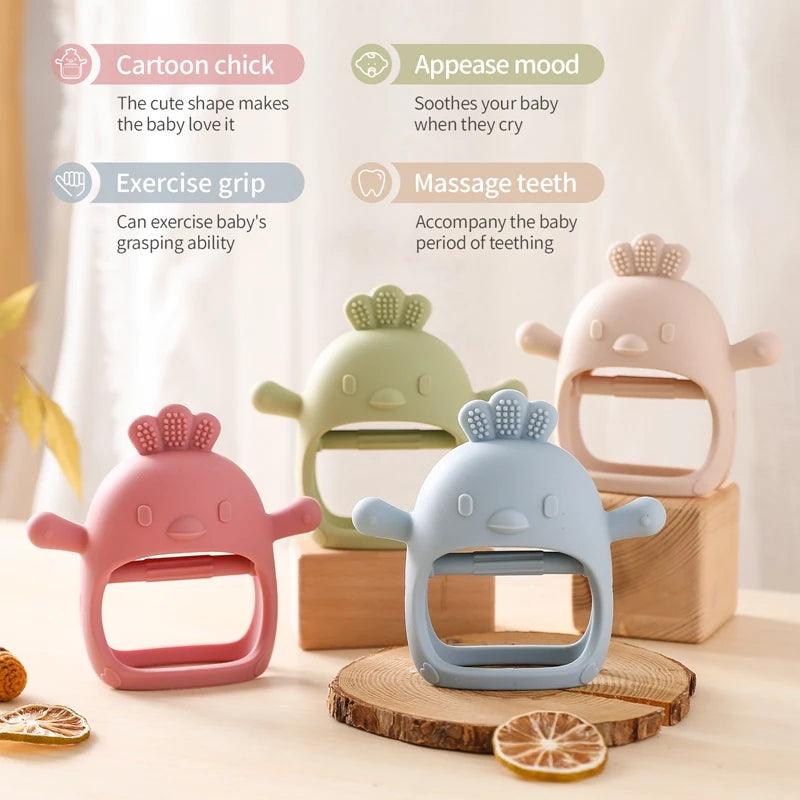 Baby Teether Chicken Silicone Anti-Eating Gloves