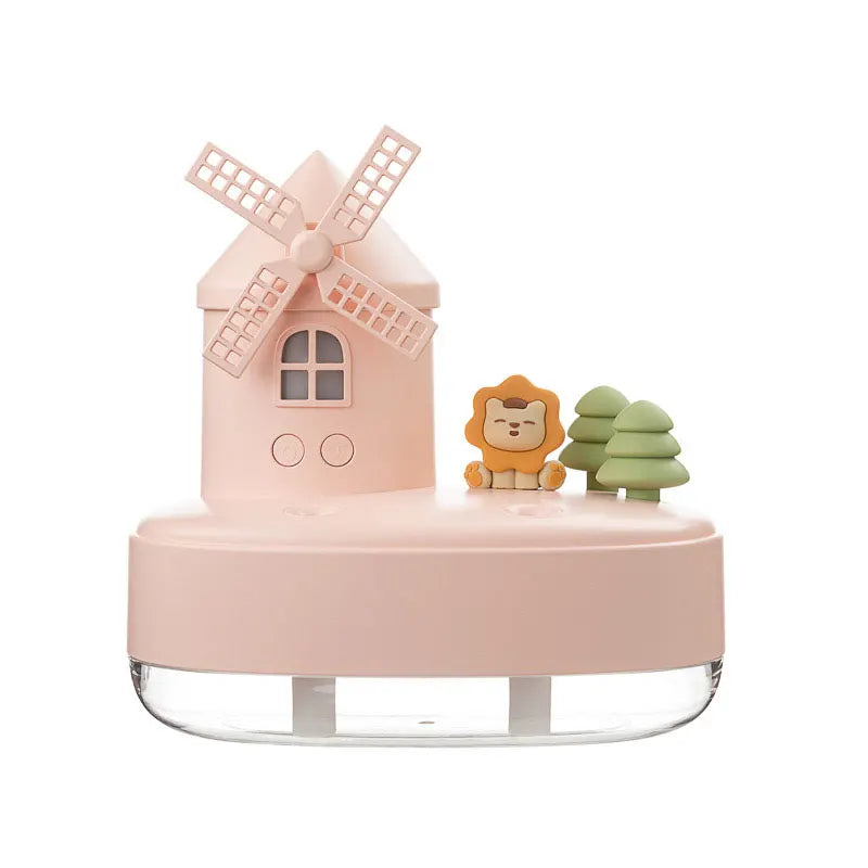 Windmill Air Humidifier LED Light Music Diffuser Box