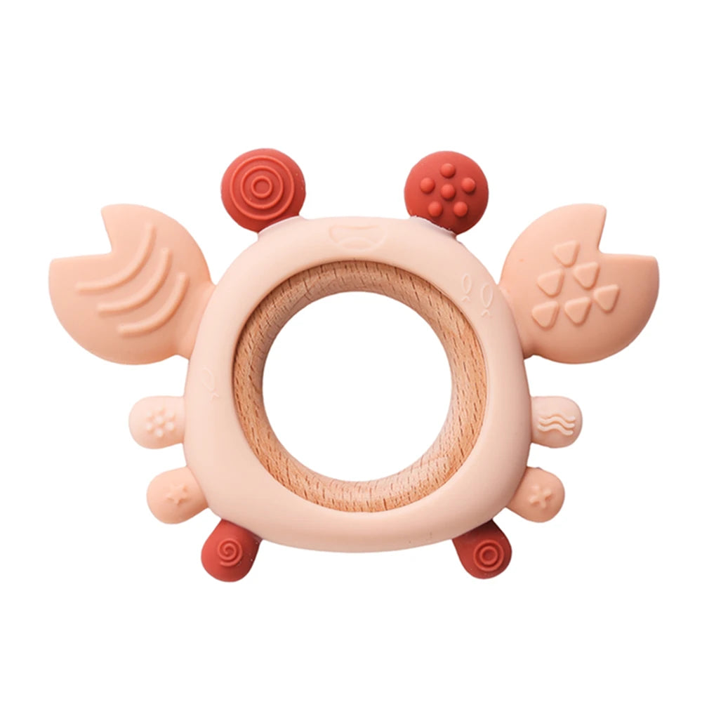 Silicone Teether Grab Toys Food Grade Silicone