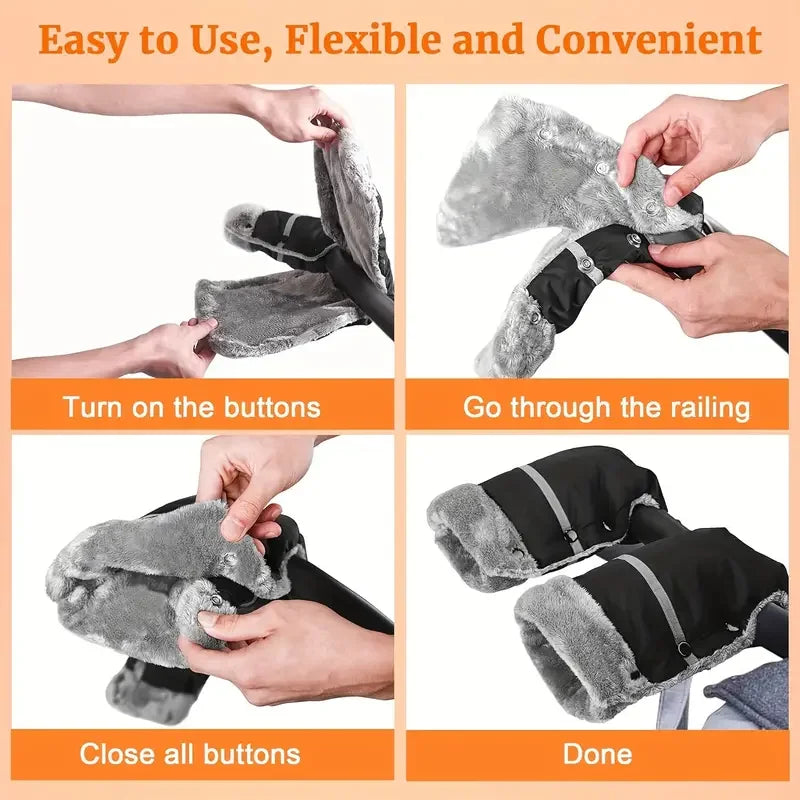 Stroller Hand Muffs Windproof Gloves
