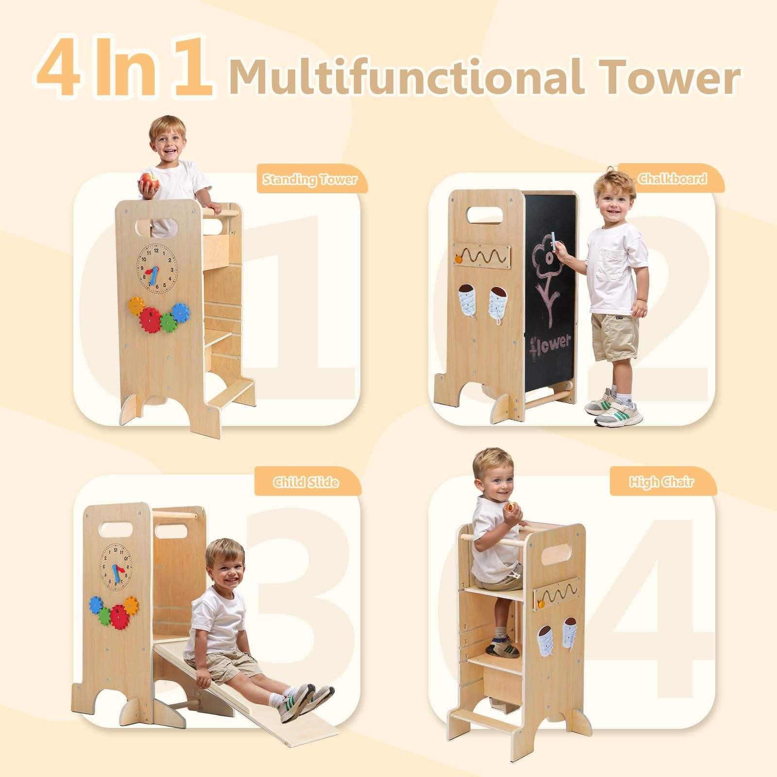 Toddler Learning Stool Assistant Tower