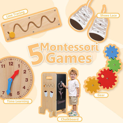 Toddler Learning Stool Assistant Tower