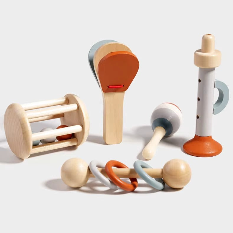 Wooden Kids Musical Instruments Set Toy Early Education