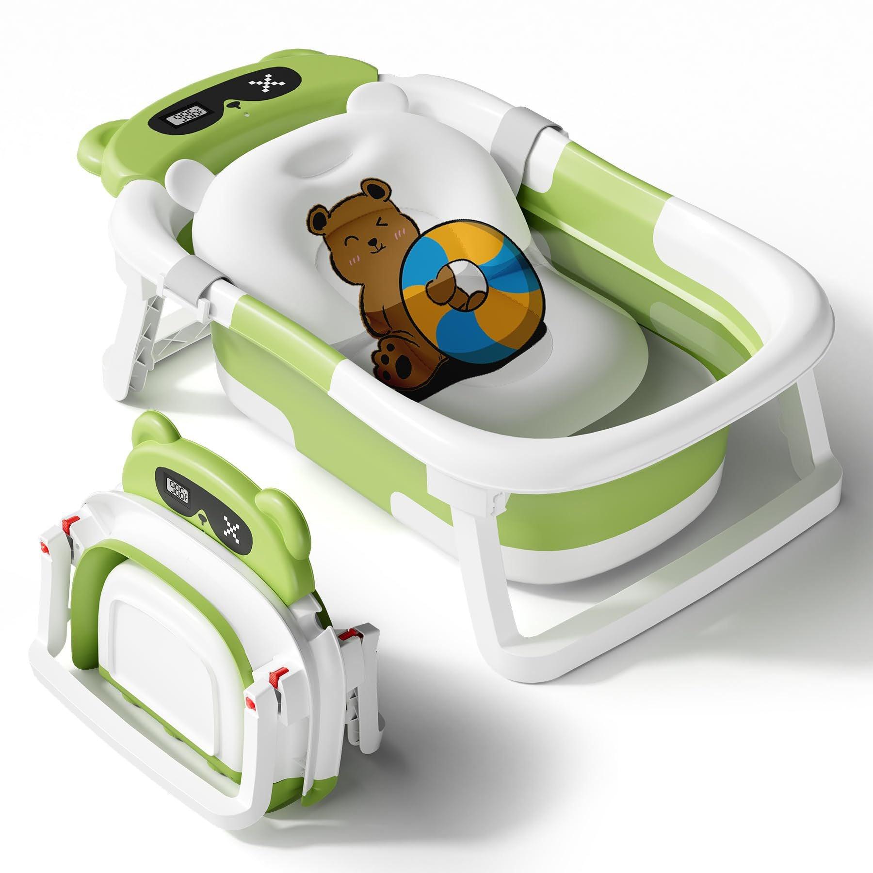 Baby Bathtub Real-Time Temperature Foldable